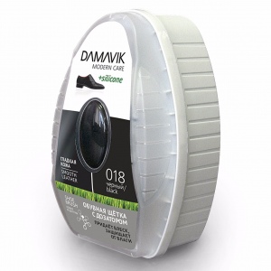DAMAVIK brush for products from smooth leather with silicon, black