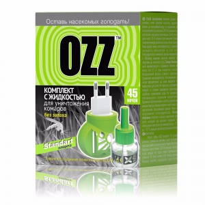 OZZ STANDARD electric mosquito device + mosquito destruction liquid 30 ml
