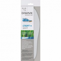 DAMAVIK SPORT insoles from natural terry cotton on coal-based latex, size 36-46