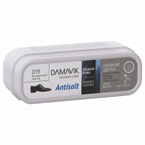 DAMAVIK ANTISALT brush for products from smooth leather, neutral
